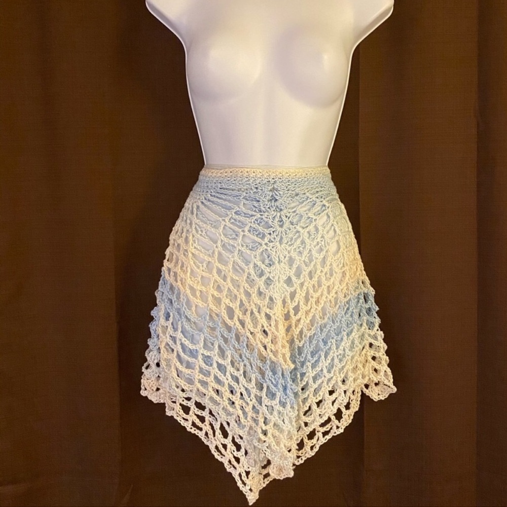 Handmade Crochet Beach Wrap / Coverup - Picture 5 of 7
